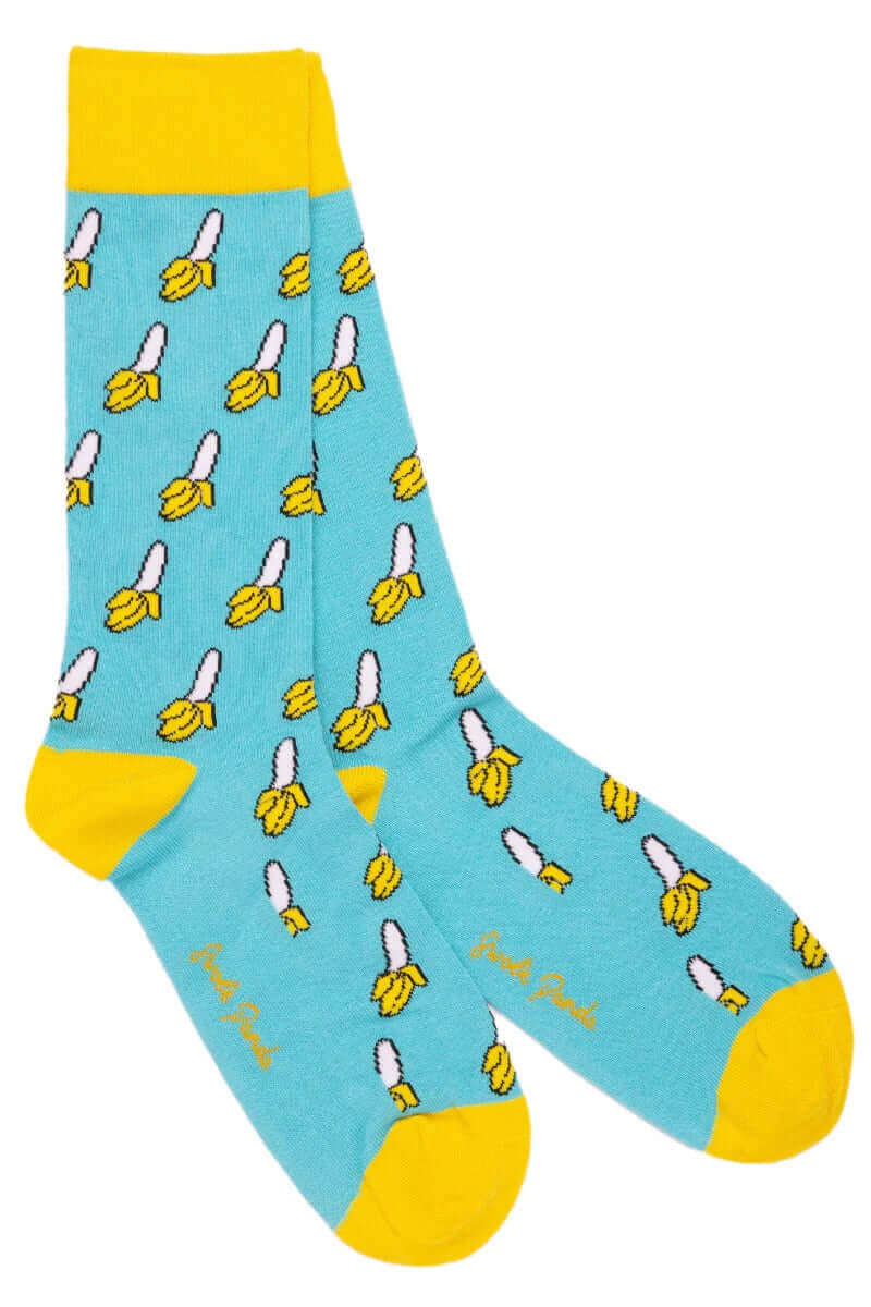 Swole Panda - Premium Eco-Friendly Bamboo Socks - Colour: Bananas