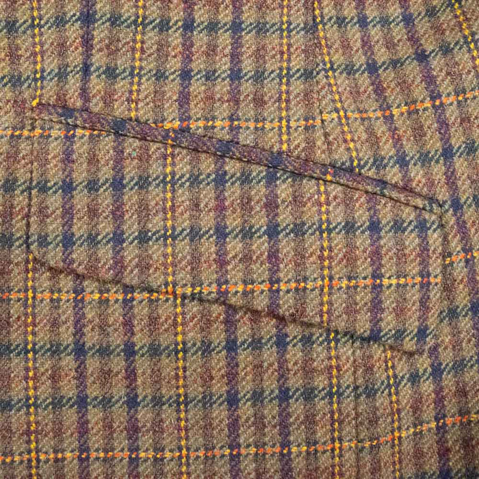 Livingston | Exclusive Lovat Tweed Check Jacket - Gold / Lovat | Chest Size: 42", 44", 46", 48"
