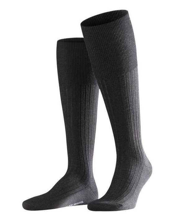 Falke | Bristol Merino Wool Socks | Knee High | Colour: Anthracite