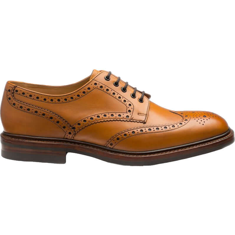 Loake - Chester Brogue | Rubber Sole - Colour: Tan