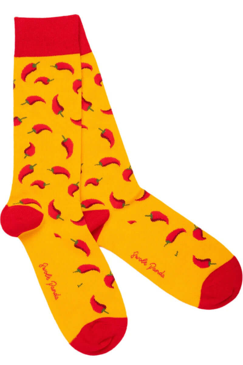 Swole Panda - Premium Eco-Friendly Bamboo Socks - Colour: Chilli's Yellow