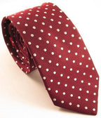 Van Buck - Spot Tie - Colour: Claret/White