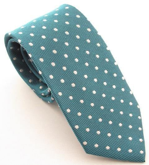 Van Buck - Spot Tie - Colour: Jade/White