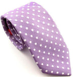 Van Buck - Spot Tie - Colour: Lilac/White