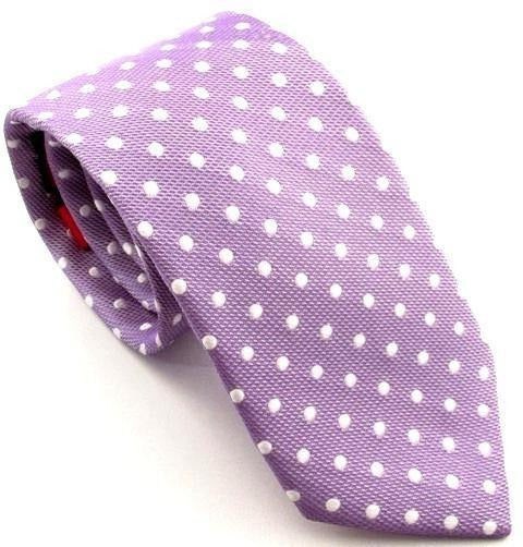 Van Buck - Spot Tie - Colour: Lilac/White
