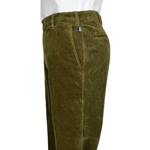 Bruhl | Montana Trousers | Cotton Corduroy | Olive Green | Waist Size: 32", 34", 36", 38", 40", 42", 44"