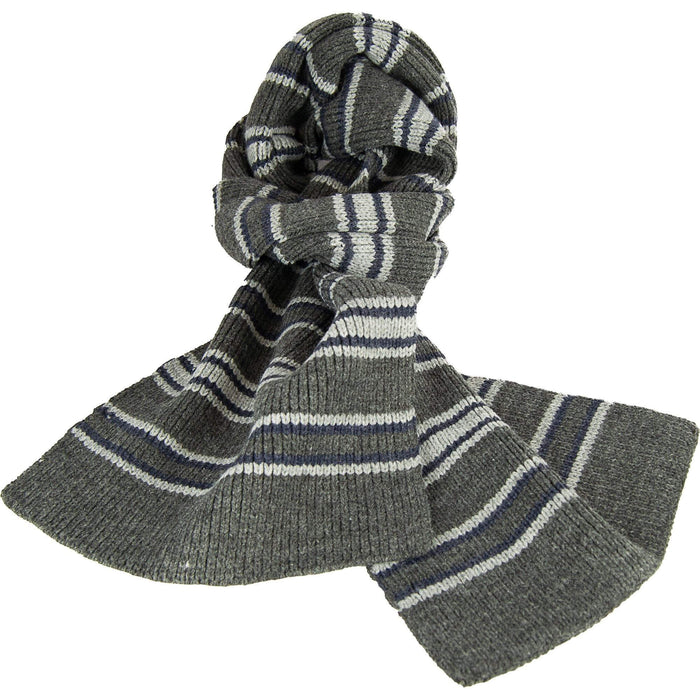 Michaelis | Classic Knitted Scarf -Navy/ Grey |