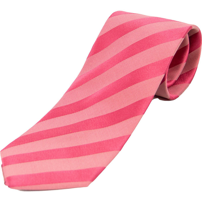 Dormeuil | Self Stripe Silk Tie | Colour: PINK