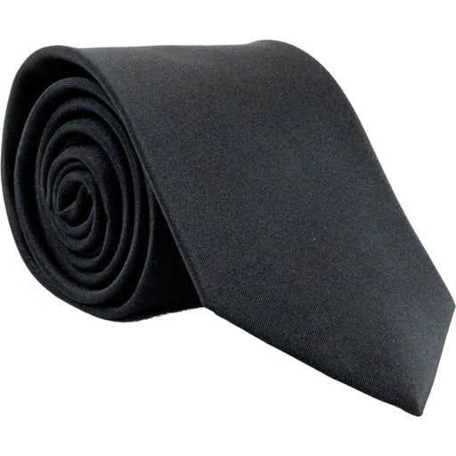 Van Buck | Plain Poly Tie | Colour: Black