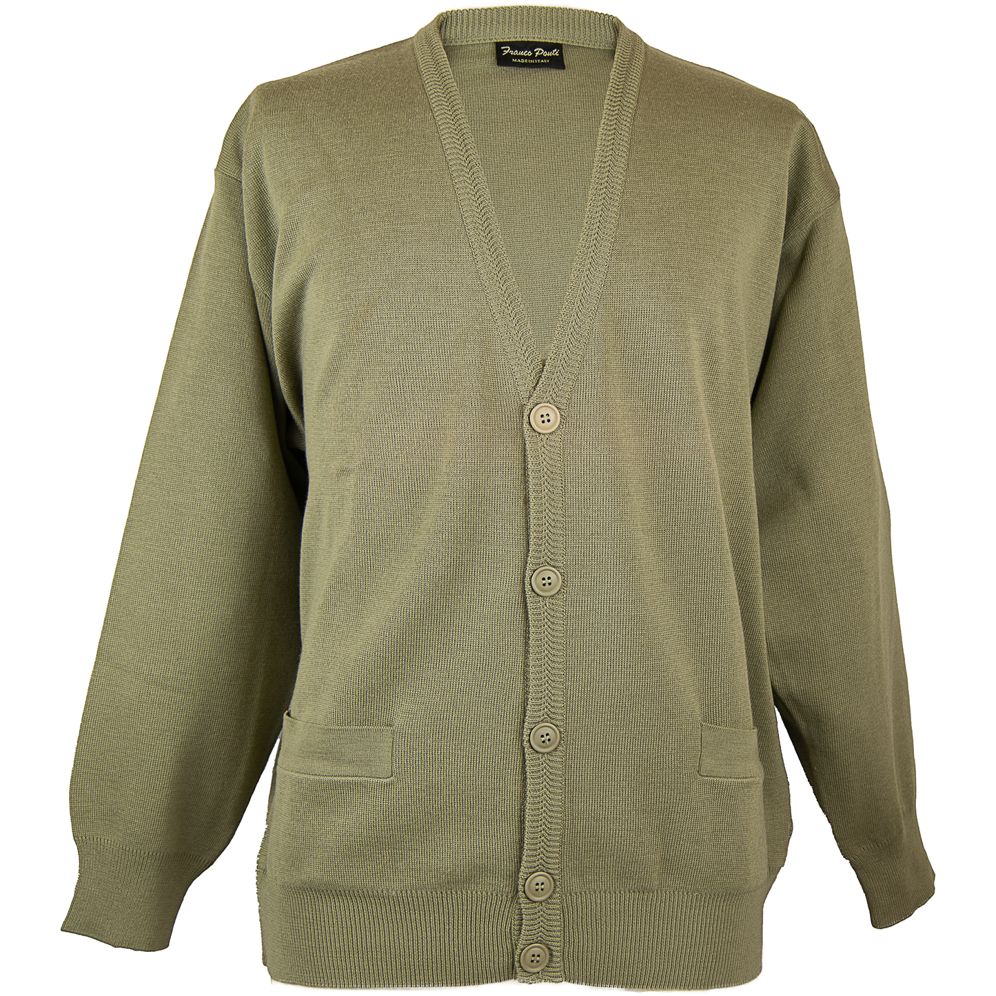 Franco Ponti - Merino Blend Cardigan - Colour: Sage