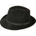 Olney | Newbury Felt Hat - Black | Hat Size: 7", 7 1/8", 7 1/4", 7 3/8", 7 1/2"