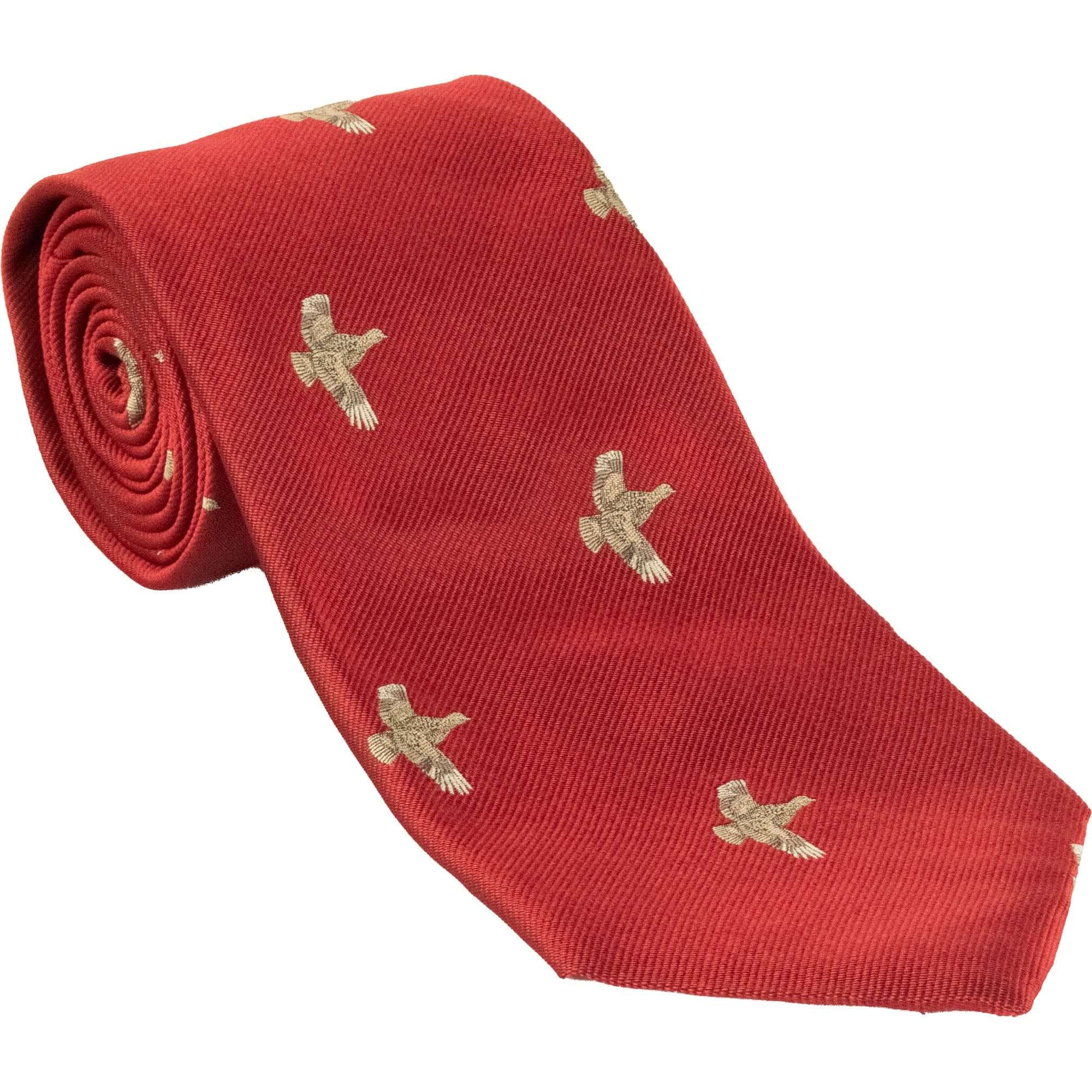 Livingston - Grouse Tie - Colour: Red