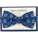 Hunt & Holditch | Bow Tie - Brocade | Colour: BLUE TIED