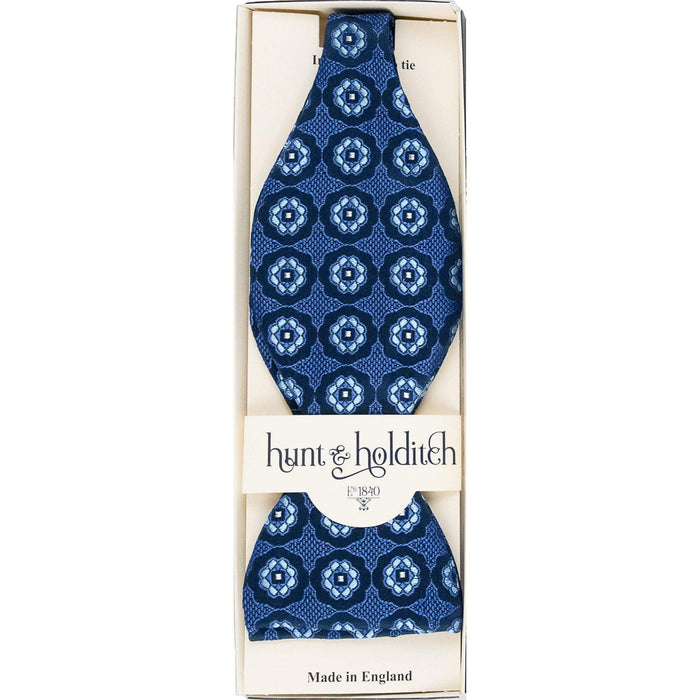 Hunt & Holditch | Bow Tie - Brocade | Colour: BLUE SELF