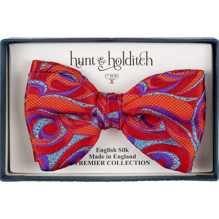 Hunt & Holditch | Bow Tie - Multi | Colour: RED MULTI