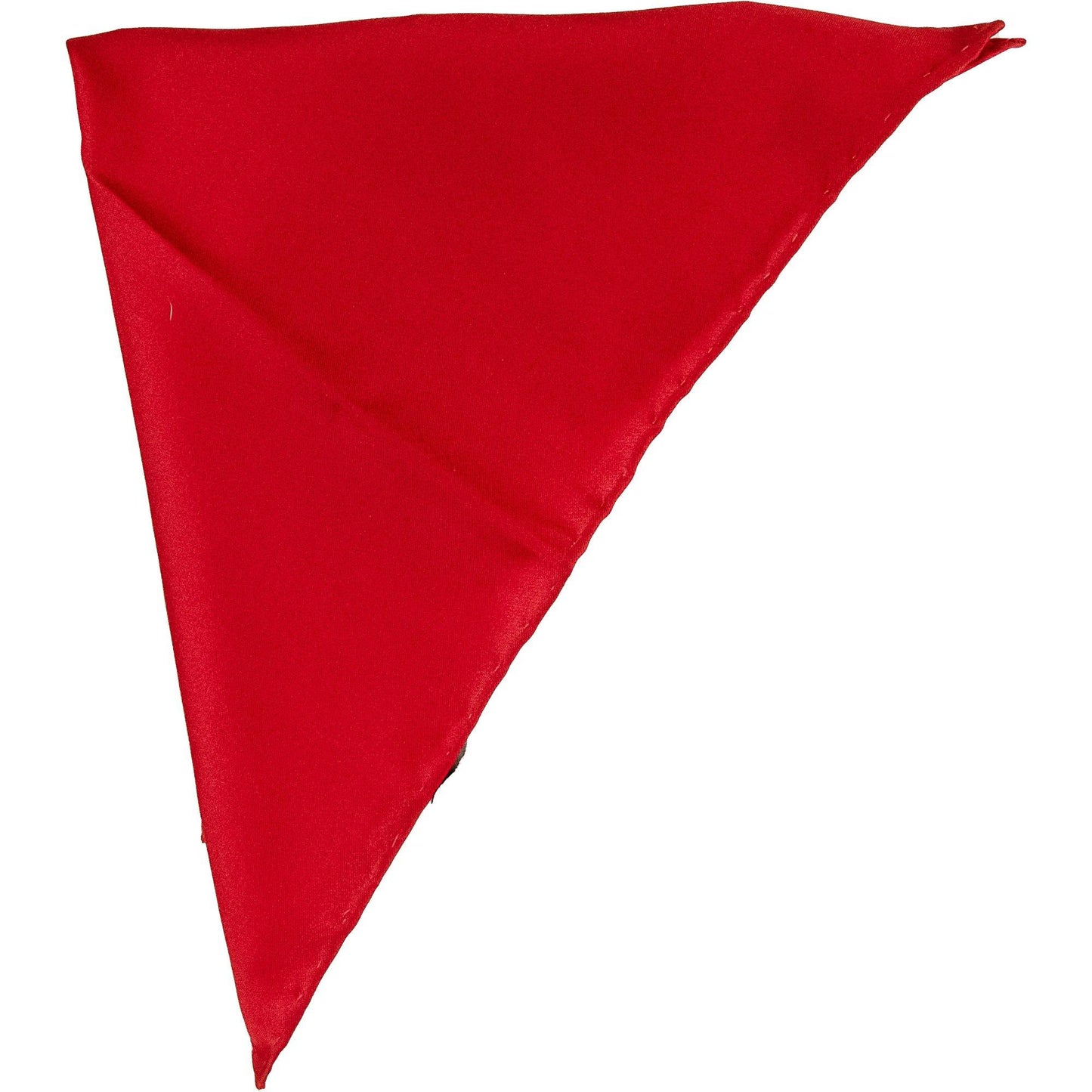 Van Buck - Plain Silk Pocket Square - Colour: Red