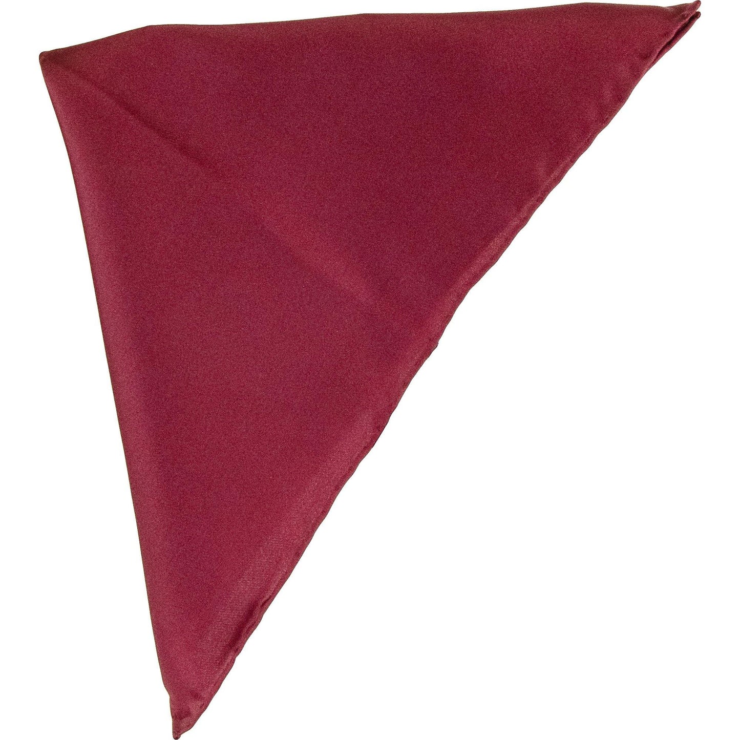 Van Buck - Plain Silk Pocket Square - Colour: Burgundy