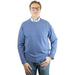 William Lockie | Luxury Cashmere Crew Neck Pullover | Colour: Blue Lapis