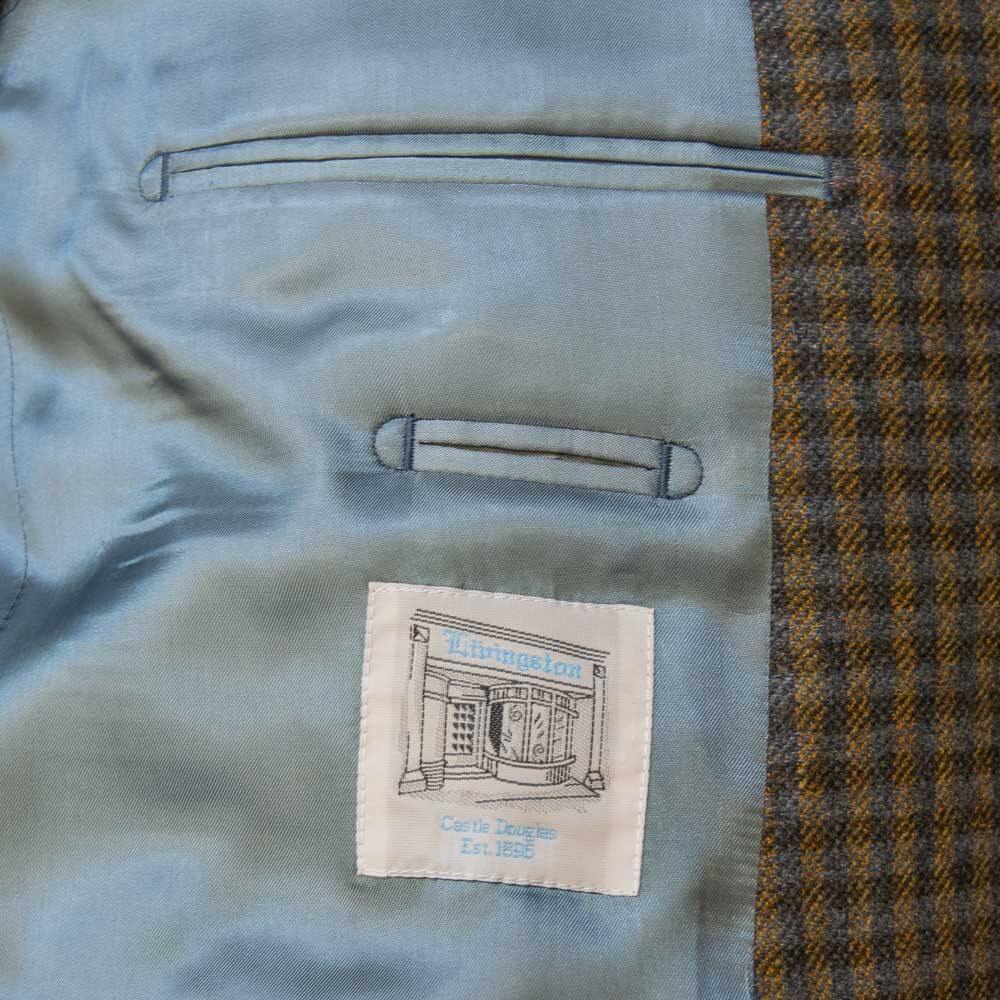 Livingston - Exclusive Lovat Mill Tweed Check Jacket - Size: 44"