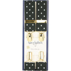 Hunt & Holditch - Fancy Clip Braces | Spot - Colour: Green/White