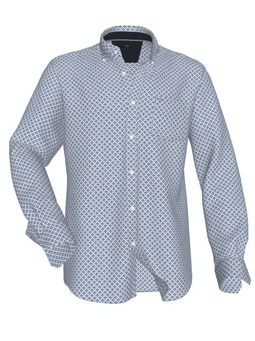 Fynch Hatton - Button Down Print Shirt - Colour: Diamond Multi