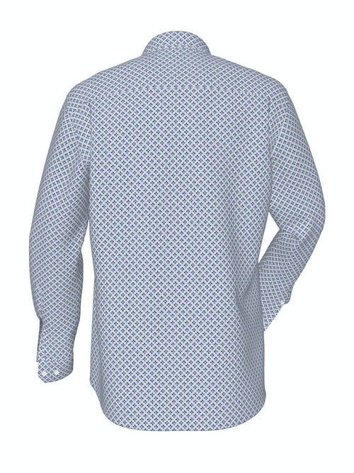 Fynch Hatton - Button Down Print Shirt - Colour: Diamond Multi