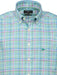 Fynch Hatton | Short Sleeve Shirt - Green Multi | Size: Small, Medium, Large, Extra Large, 2XL