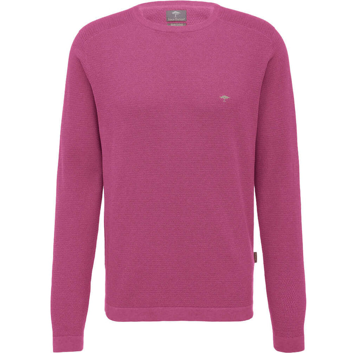 Fynch Hatton | Crew Neck Pullover | Cotton | Pink | Size: Extra Large, 2XL
