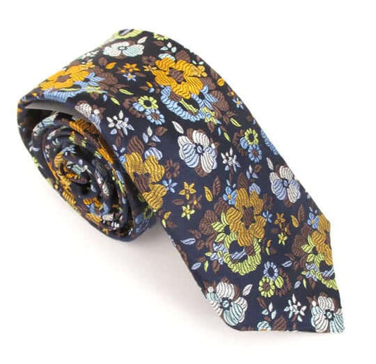 Van Buck - Limited Edition Tie | Floral | Gold - Colour: Floral Gold