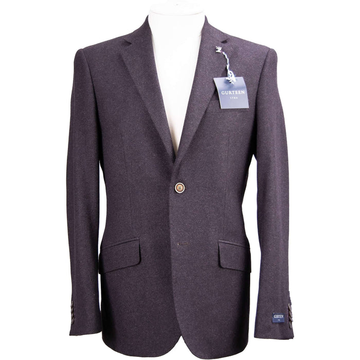 Gurteen | Brecon Tweed Jacket - Aubergine | Chest Size: 38", 40", 42", 44", 46", 48"