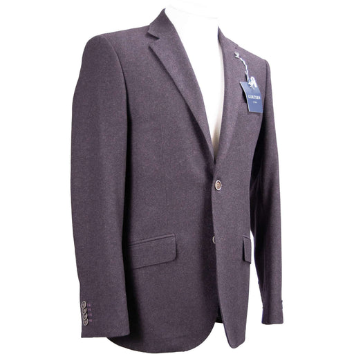Gurteen | Brecon Tweed Jacket - Aubergine | Chest Size: 38", 40", 42", 44", 46", 48"