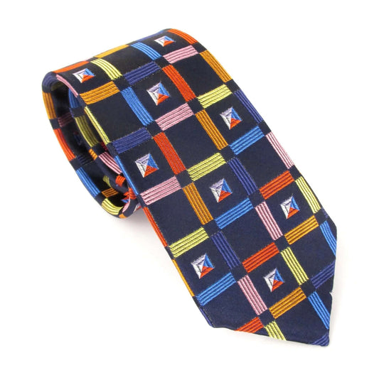 Van Buck - Limited Edition Tie | Geometric Squares - Colour: Geometric Squares