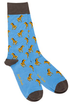 Swole Panda - Premium Eco-Friendly Bamboo Socks - Colour: Giraffes Blue