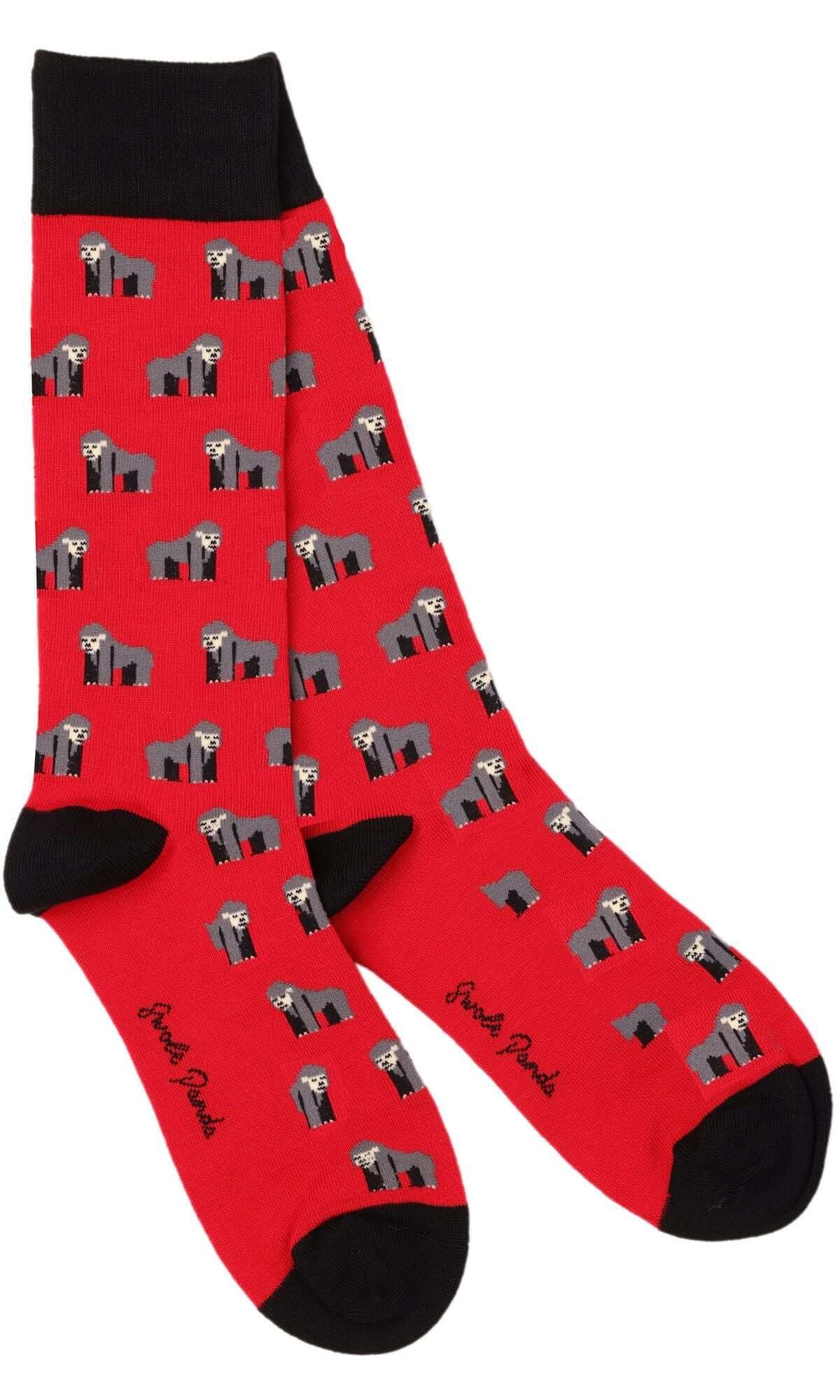 Swole Panda - Premium Eco-Friendly Bamboo Socks - Colour: Gorillas