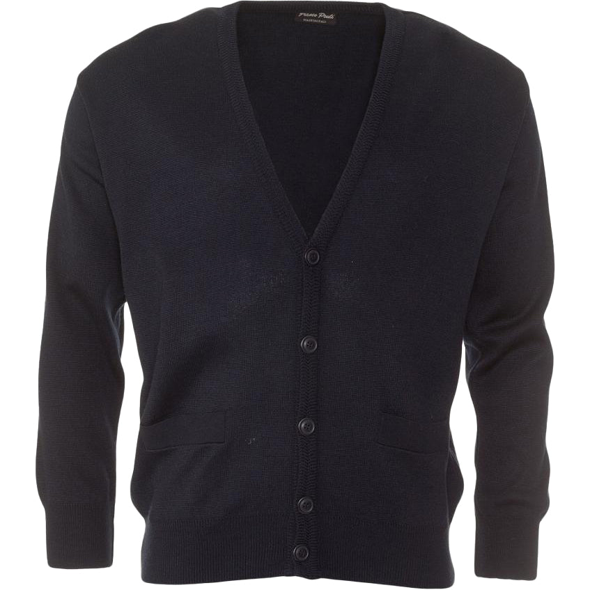 Franco Ponti - Merino Blend Cardigan - Colour: Navy