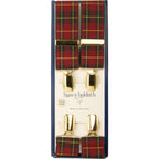 Hunt & Holditch - Fancy Tartan Clip Braces - Colour: TARTAN RED
