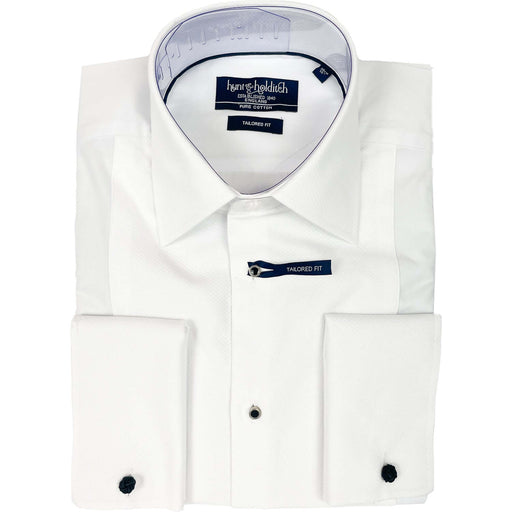 Hunt & Holditch | Evening Shirt | Tailored Fit | Point Collar | White | Collar Size: 15", 15 1/2", 16", 16 1/2", 17", 17 1/2", 18", 18 1/2", 19"