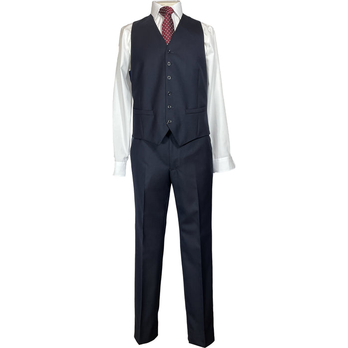 Magee | Navy Twill Suit Waistcoat | Pure Wool | Mix & Match | Chest Size: 38", 40", 42", 44", 46", 48", 50", 52"