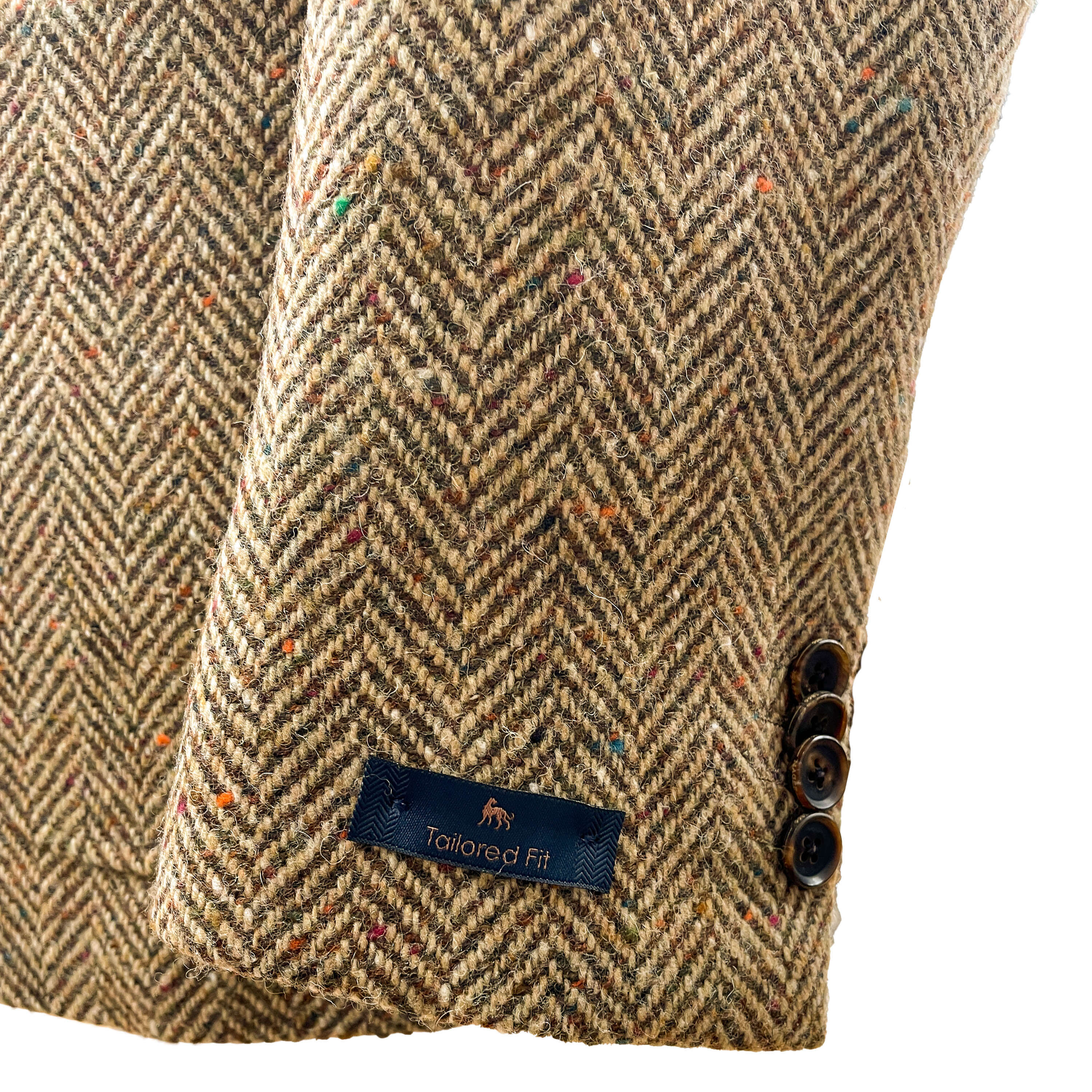 Magee - Easky Unconstructed Tweed Jacket | Tailored Fit - Colour: Brown Black Herringbone