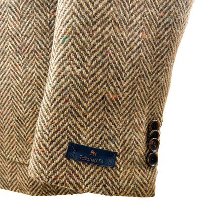 Magee - Easky Unconstructed Tweed Jacket | Tailored Fit - Colour: Brown Black Herringbone