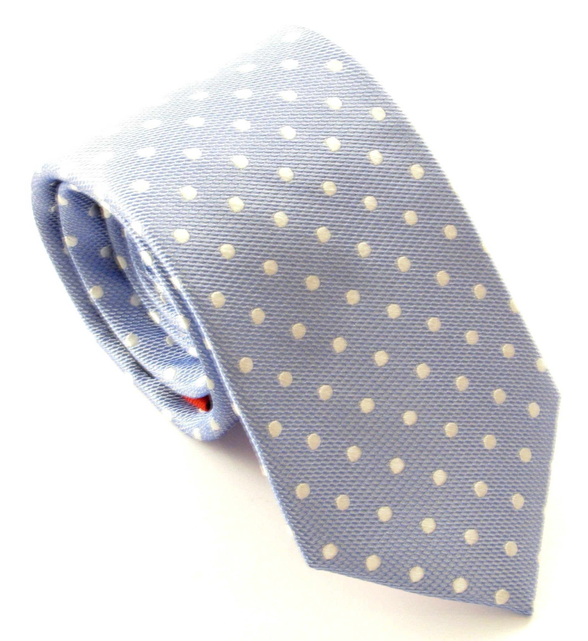 Van Buck - Spot Tie - Colour: Sky/White