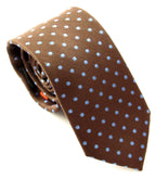 Van Buck - Spot Tie - Colour: Brown/Blue