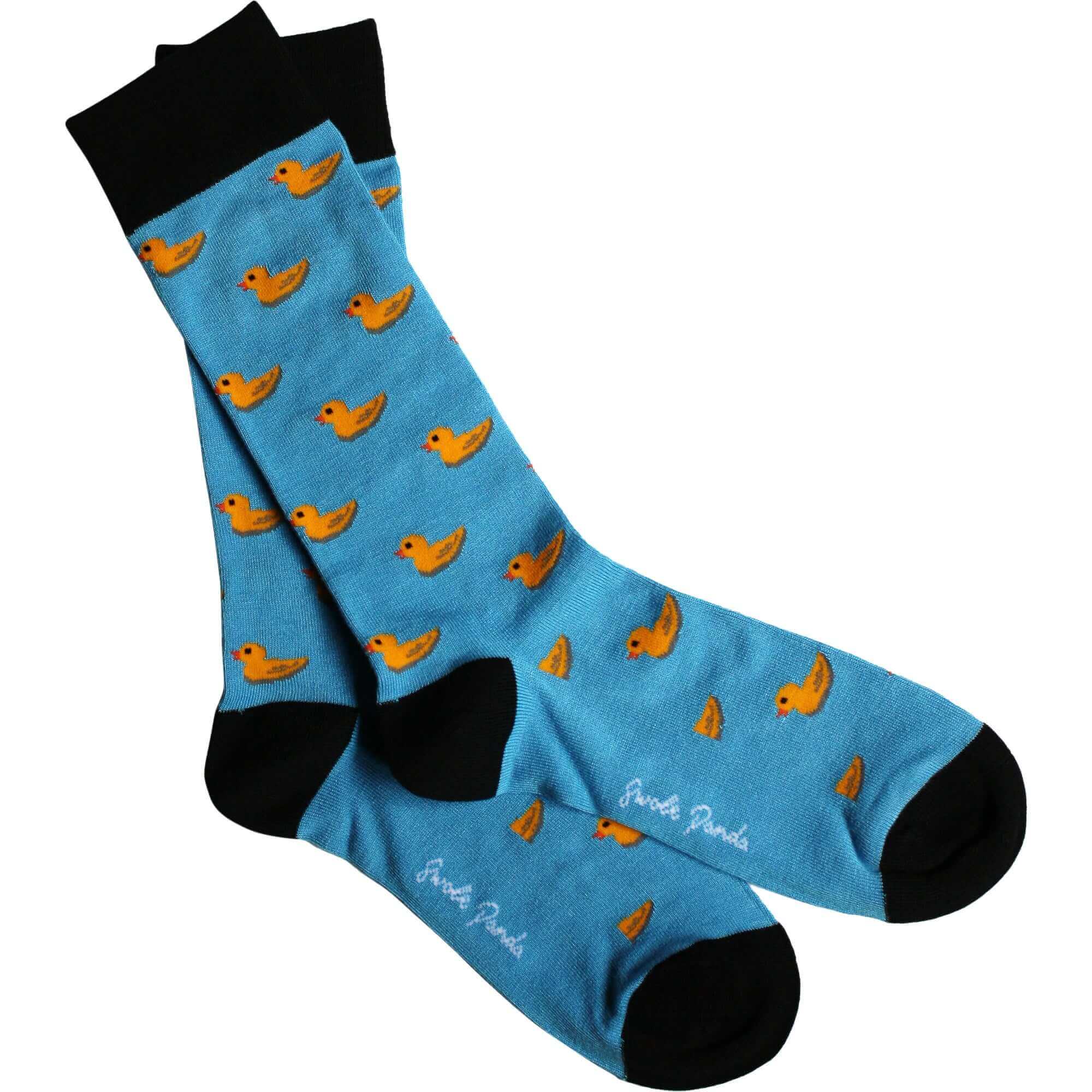 Swole Panda - Premium Eco-Friendly Bamboo Socks - Colour: Duck Blue