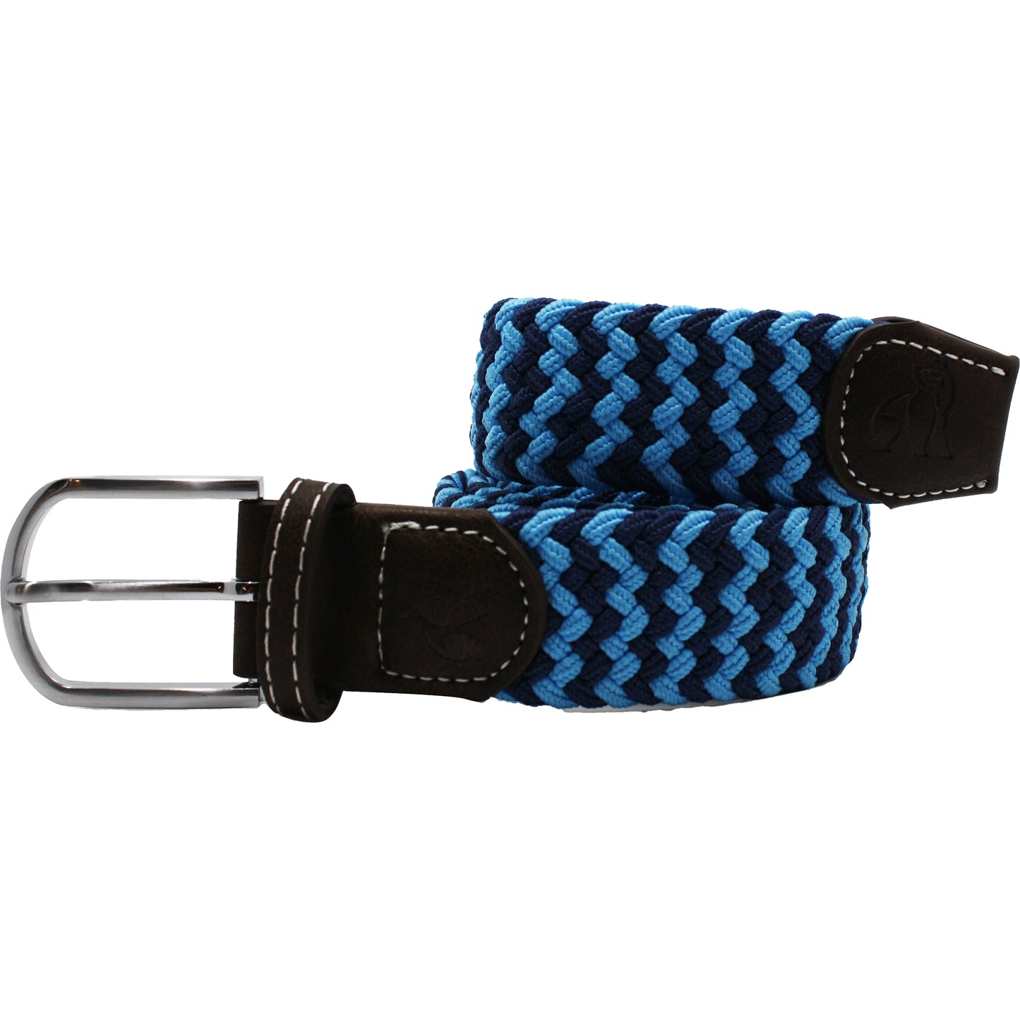 Swole Panda - Recycled Woven Belt - Colour: Sky Blue / Navy