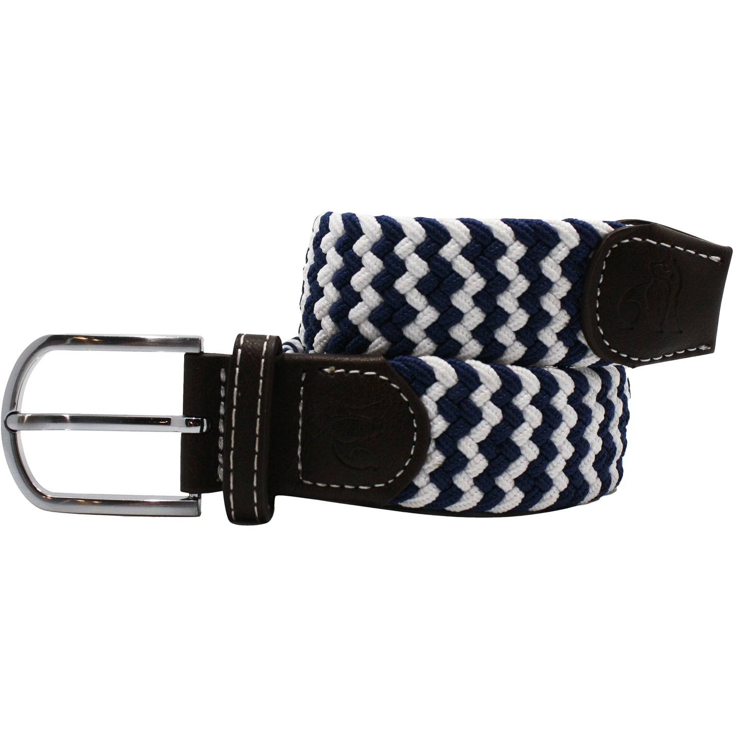 Swole Panda - Recycled Woven Belt - Colour: Navy / White