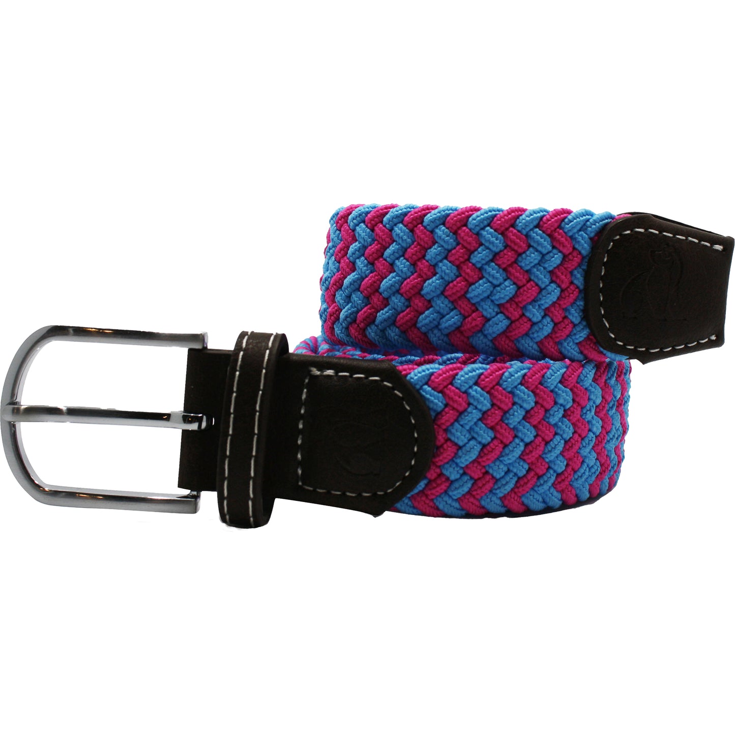 Swole Panda - Recycled Woven Belt - Colour: Blue / Pink