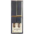 Hunt & Holditch - Fancy Clip Braces - Tweed Pattern - Colour: Denim