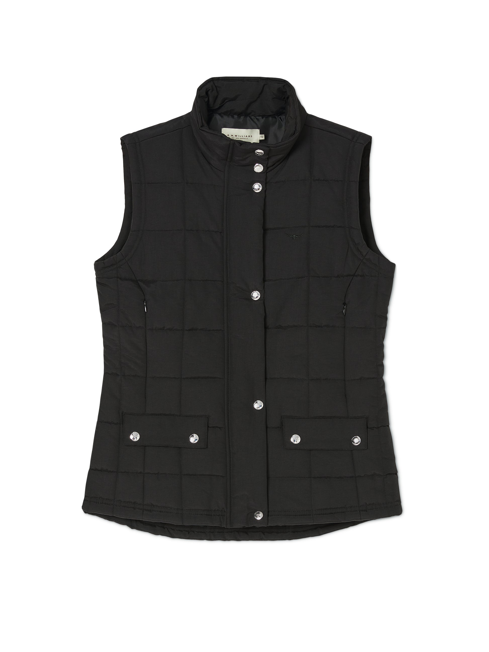 R M Williams - Wilpena Creek Gilet - Colour: Black