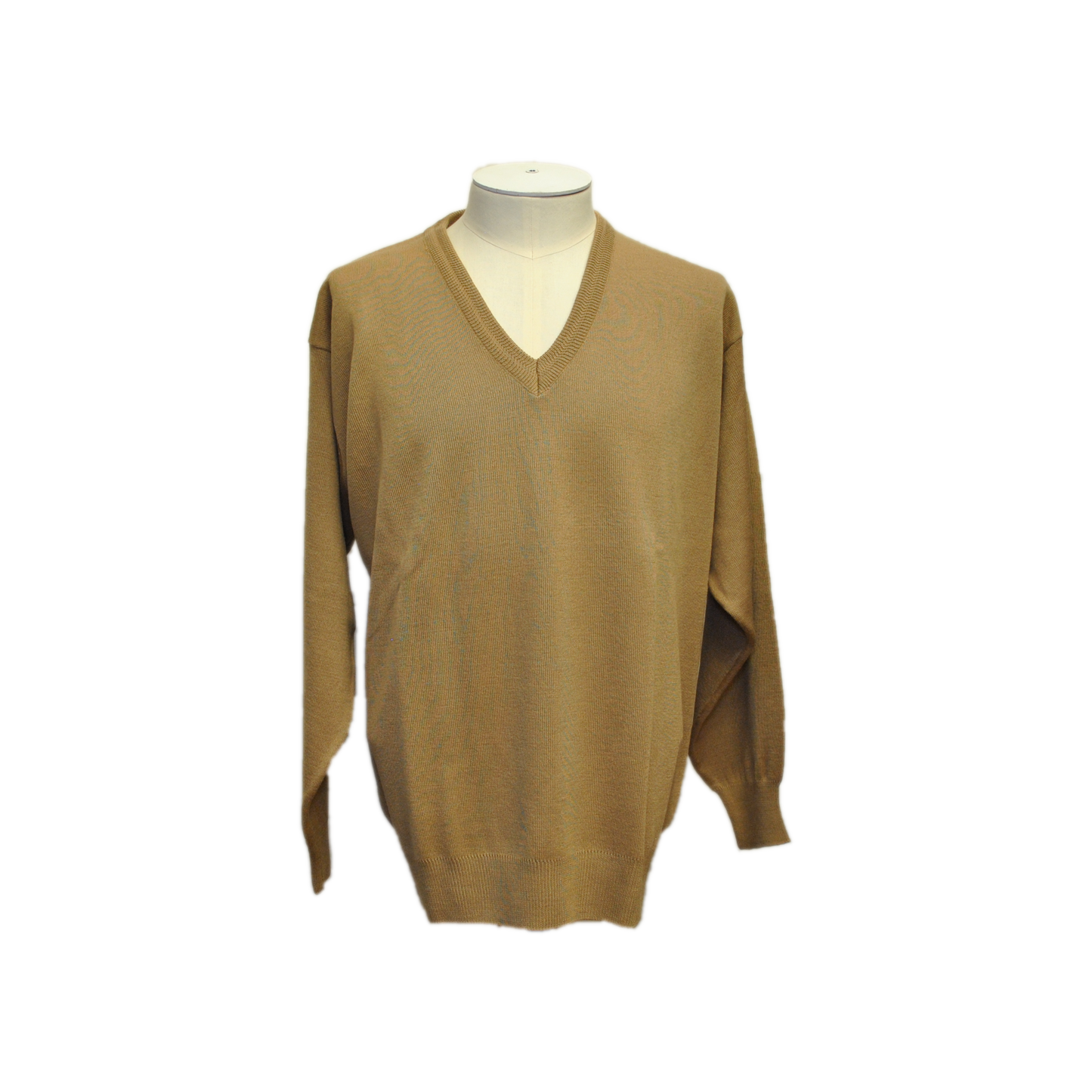 Franco Ponti - Merino Blend V Neck Pullover - Colour: Camel