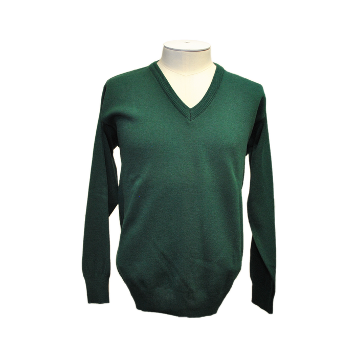 Franco Ponti | Merino Blend V Neck Pullover | Colour: Green